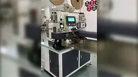 Máquina de estañado de un lado y crimpado de terminales de dos lados de cable plano, RH-08CC